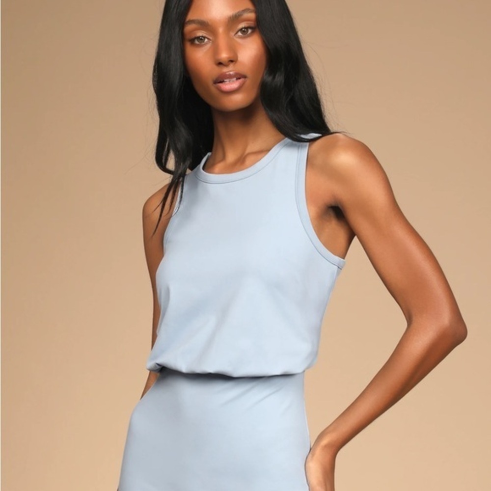 Lulus Drees Light Blue Sleeveless Top. Size S